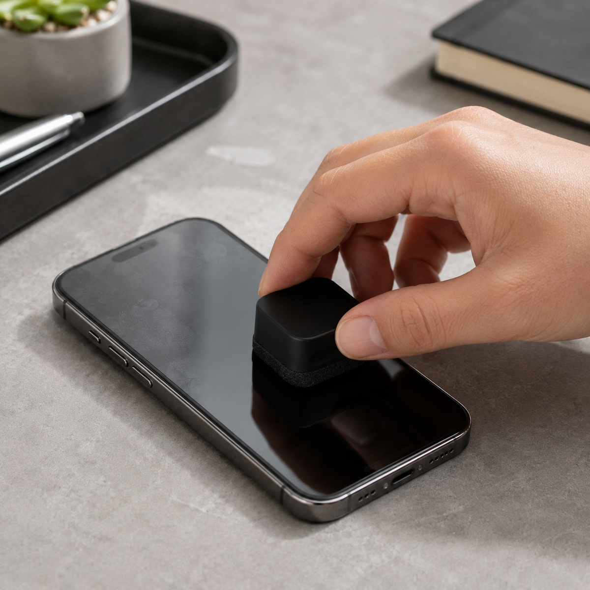 Reusable Screen Cleaning Block – Pocket-Sized Fingerprint & Dust Remover