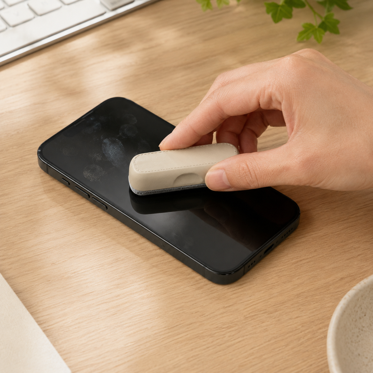 Reusable Wide-Surface Screen Cleaning Bar – Portable Microfiber Wiper for Phones, Tablets & Laptops