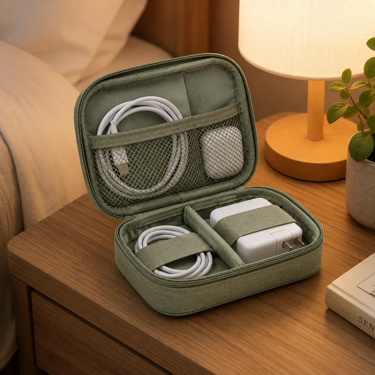 Portable Charger and Cable Organizer Bag